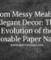 From Messy Meals to Elegant Decor: The Evolution of the Disposable Paper Napkin